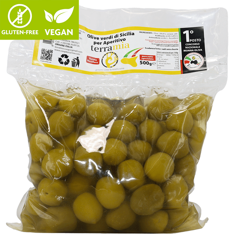 Olive verdi aperitivo in salamoia - Dolce Vita Shop - Terramia - Olive