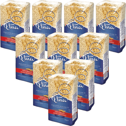 Pasta Anelletti of 100% Sicilian durum wheat semolina