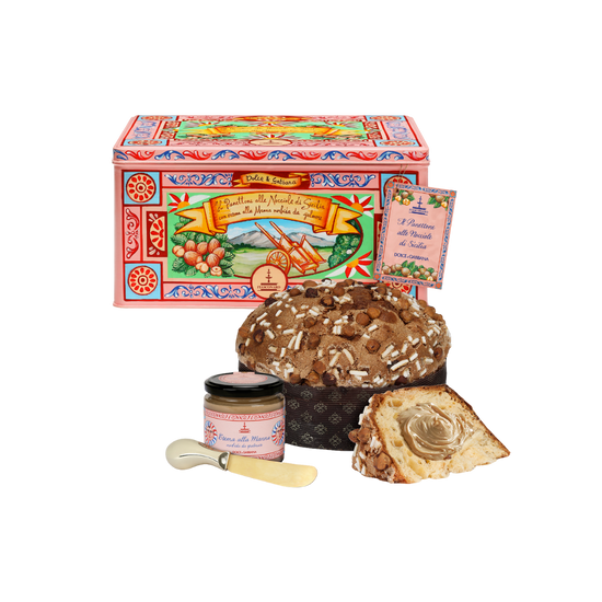 Sicilian Hazelnut Panettone with soft Manna spread | Dolce&Gabbana