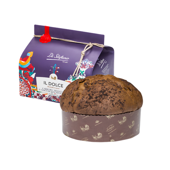 Panettone mit Johannisbrot, Orange und sizilianischer Schokolade, laktosefrei | Di Stefano