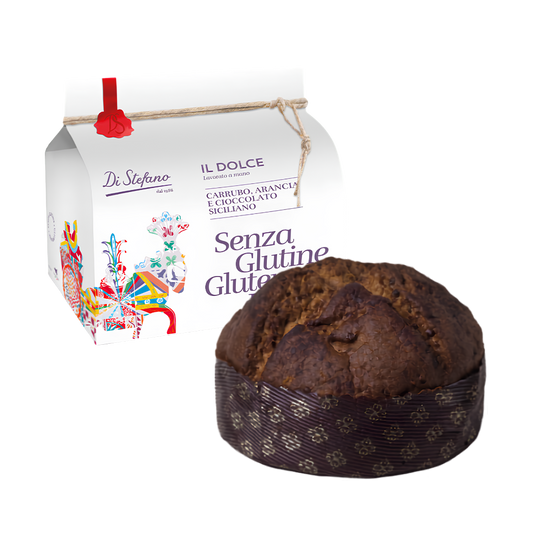 Sizilianischer Johannisbrot-Orangen-Schokoladen-Panettone Glutenfrei | Di Stefano