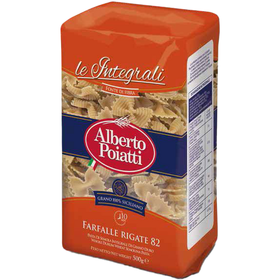 Farfalle rigate Integrali 82 | Alberto Poiatti