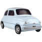 Fiat 500 aus Blech mit sizilianischen Torroncini | Dolce Vita
