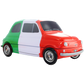 Fiat 500 aus Blech mit sizilianischen Torroncini | Dolce Vita
