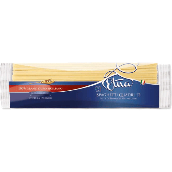 Quadratische Spaghetti aus 100 % sizilianischem Hartweizengrieß