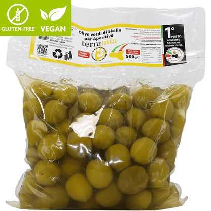 Olive verdi aperitivo in salamoia - Dolce Vita Shop - Terramia - Olive