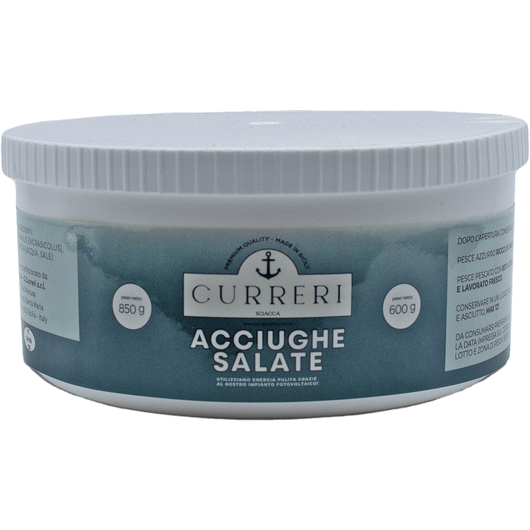 Acciughe salate di Sicilia - Dolce Vita Shop - Curreri - Pesce