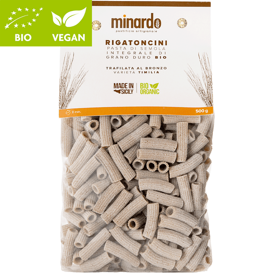 Rigatoni integrali Timilia Bio - Dolce Vita Shop - Minardo - Pasta di grano antico