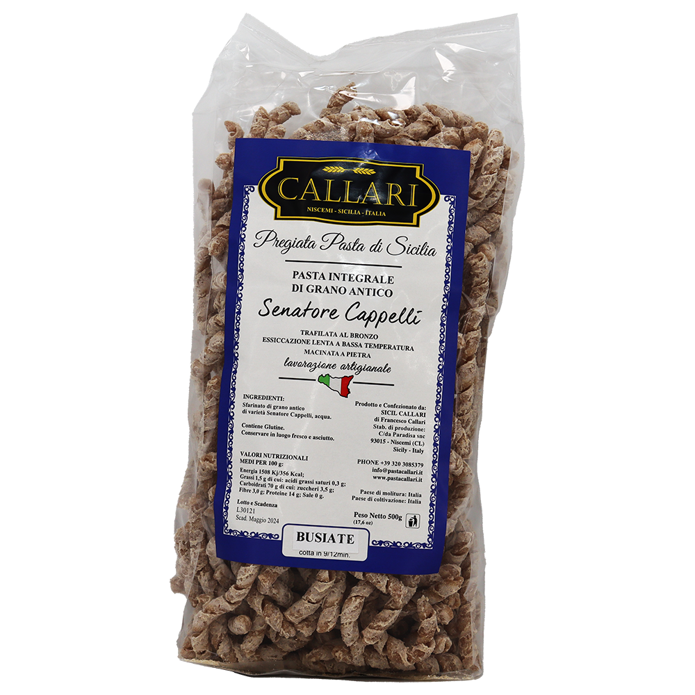 Busiate Integrale Senatore Cappelli - Dolce Vita Shop - Callari - Pasta di grano antico