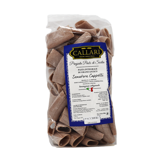 Paccheri Integrale Senatore Cappelli - Dolce Vita Shop - Callari - Pasta di grano antico