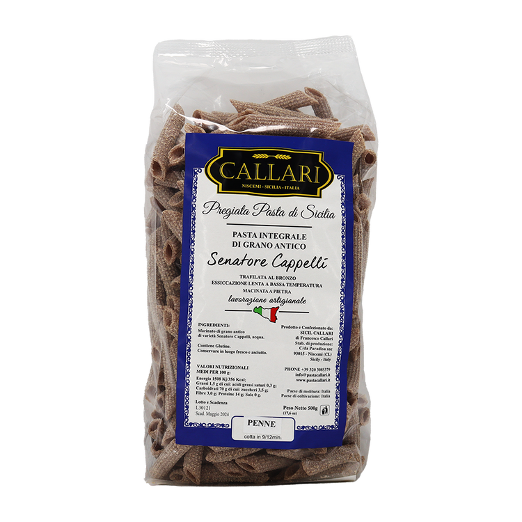 Penne Integrale Senatore Cappelli - Dolce Vita Shop - Callari - Pasta di grano antico