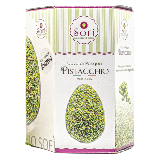 Uovo di cioccolato e granella di Pistacchio