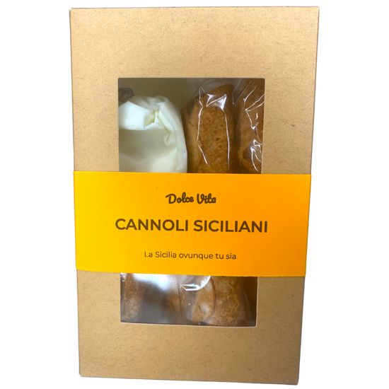 Sicilian cannoli with fresh sheep&