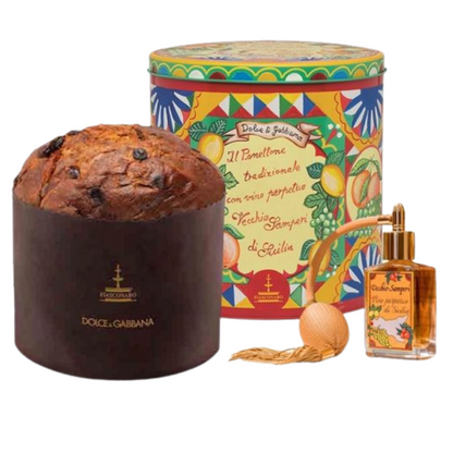 Il Panettone tradizionale con vino perpetuo Vecchio Samperi di Sicilia Dolce&Gabbana - Dolce Vita Shop - Fiasconaro - Panettone